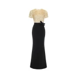 Dries Van Noten Leila Gown in Black Sable Sequins