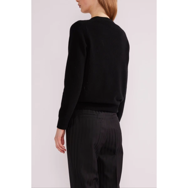 Lily Cardigan in Black Baby Cashmere - Image 6