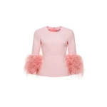 Dries Van Noten Lola Top in Pink Crepe