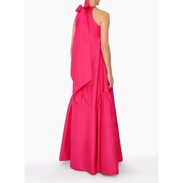 Miro Gown in Hot Pink Taffeta - Image 4