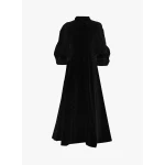 Dries Van Noten Pat Dress in Black Embroidered Cotton