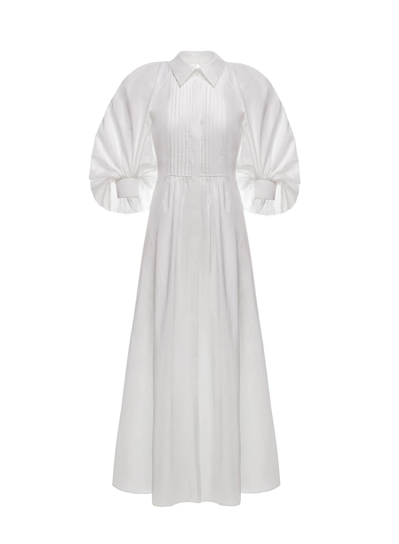 Dries Van Noten Pat Dress in White Cotton | | Luxury Shoes Dries Van Noten Pat Dress in White Cotton