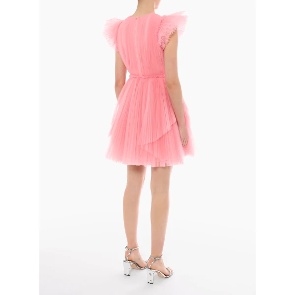 Pia Dress in Pink Quartz Tulle - Image 4