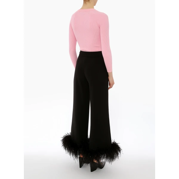Randall Trousers in Black Crepe - Image 3
