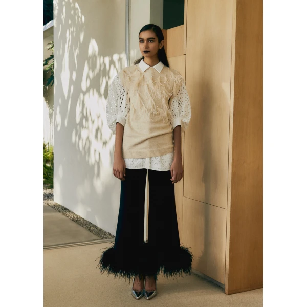 Randall Trousers in Black Crepe - Image 6