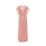 Dries Van Noten Rulla Gown in Pink Quartz Sable