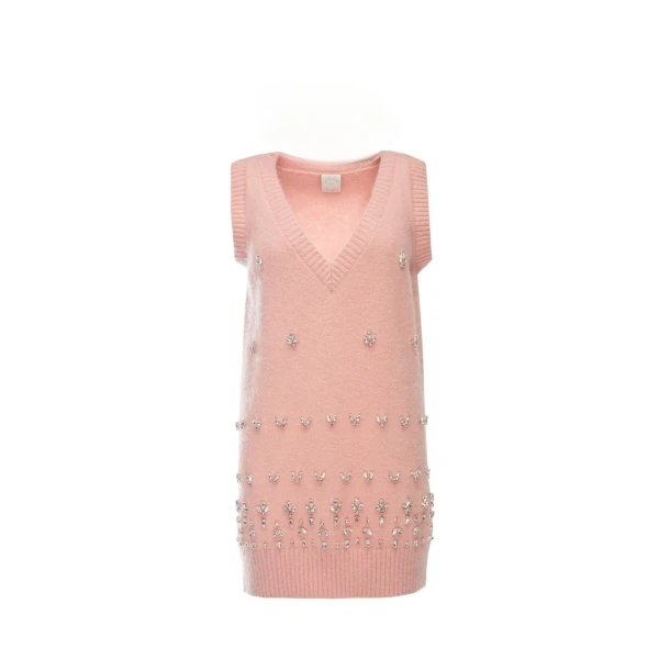 Rumer Vest in Ballet Pink Knit