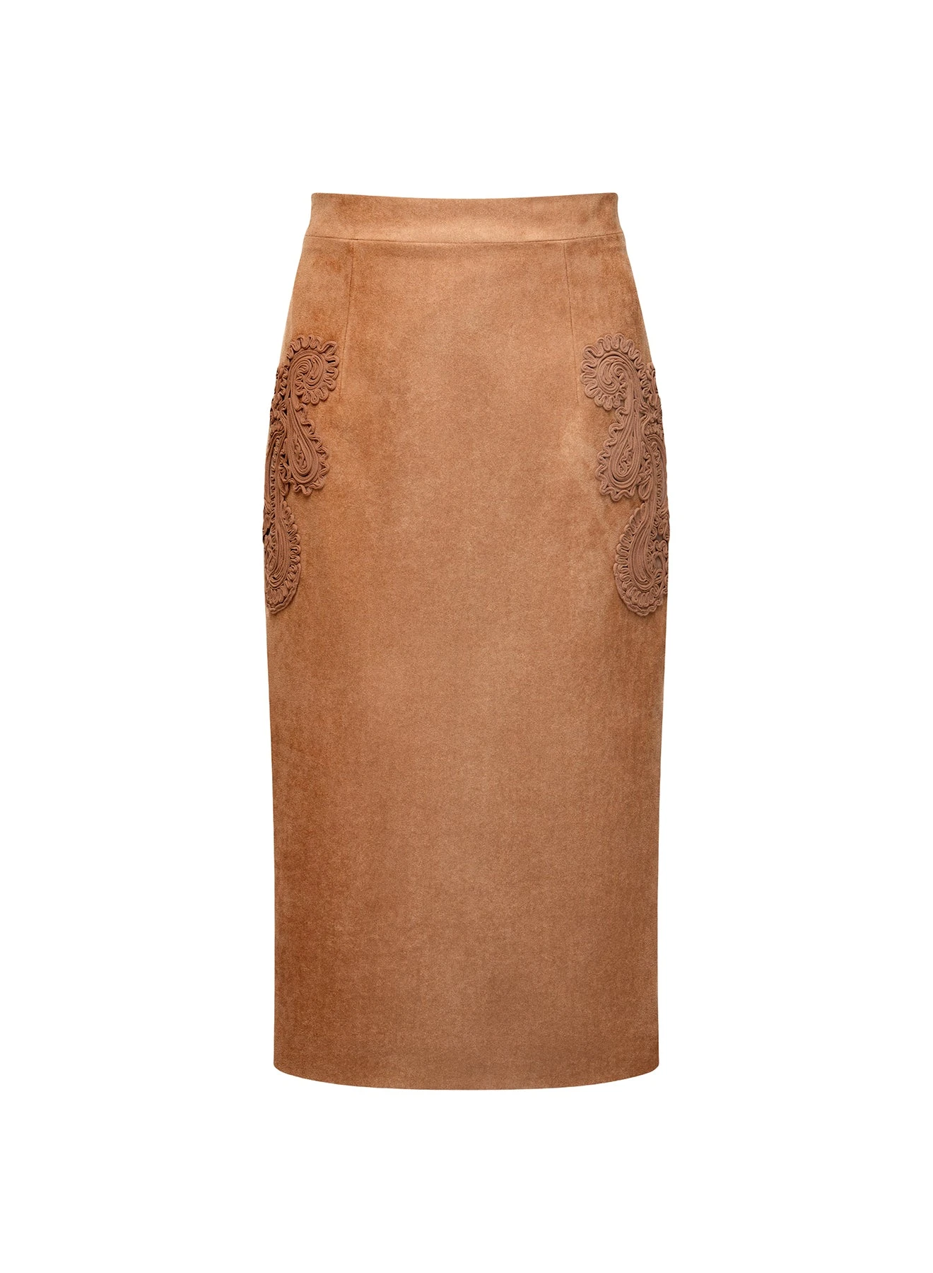Dries Van Noten Vania Midi Skirt in Brown Suede | | Luxury Shoes Dries Van Noten Vania Midi Skirt in Brown Suede