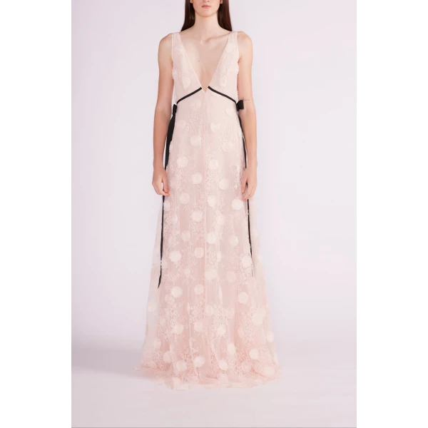 Winslet Gown in Pink Lace - Image 3
