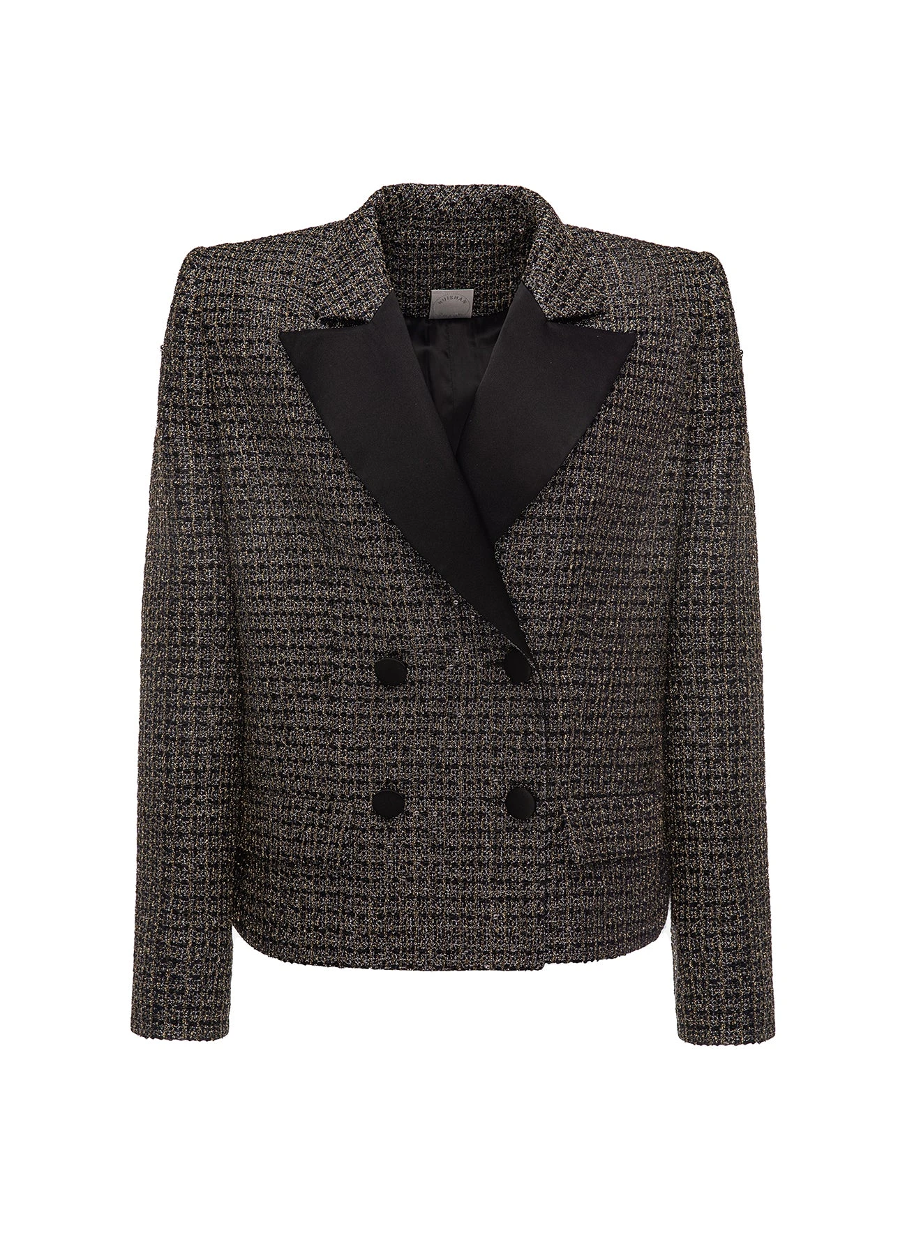 Dries Van Noten Yves Jacket in Black Gold Lurex Tweed | | Luxury Shoes Dries Van Noten Yves Jacket in Black Gold Lurex Tweed