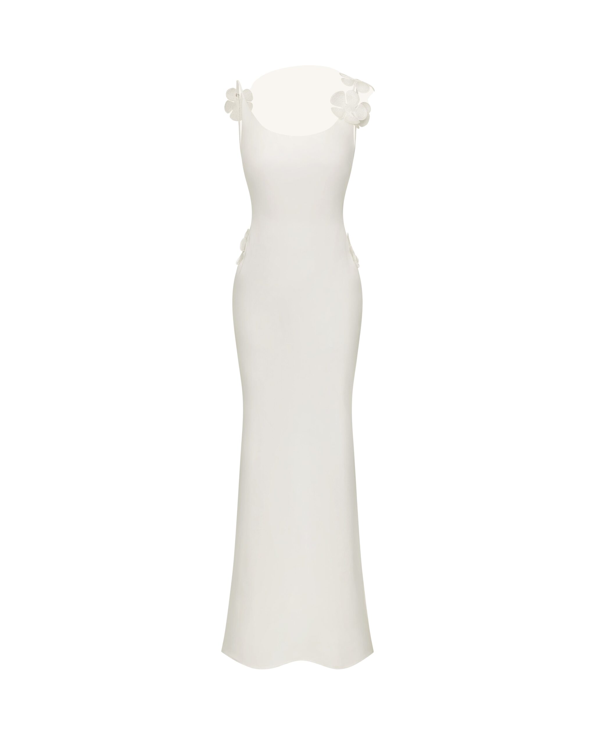 JW PEI dress | Los Angeles Vegan Fashion Dresses | Luxury Shoes JW PEI 3D Floral Appliqué Satin Dress