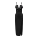JW PEI 3D Floral Strappy Maxi Dress