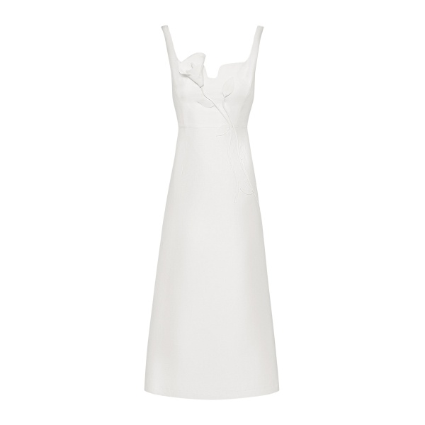 JW PEI 3D Vine-Appliqué Asymmetric Sweetheart Gown