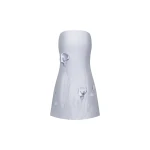 JW PEI 3D Vine Floral Strapless Mini Dress