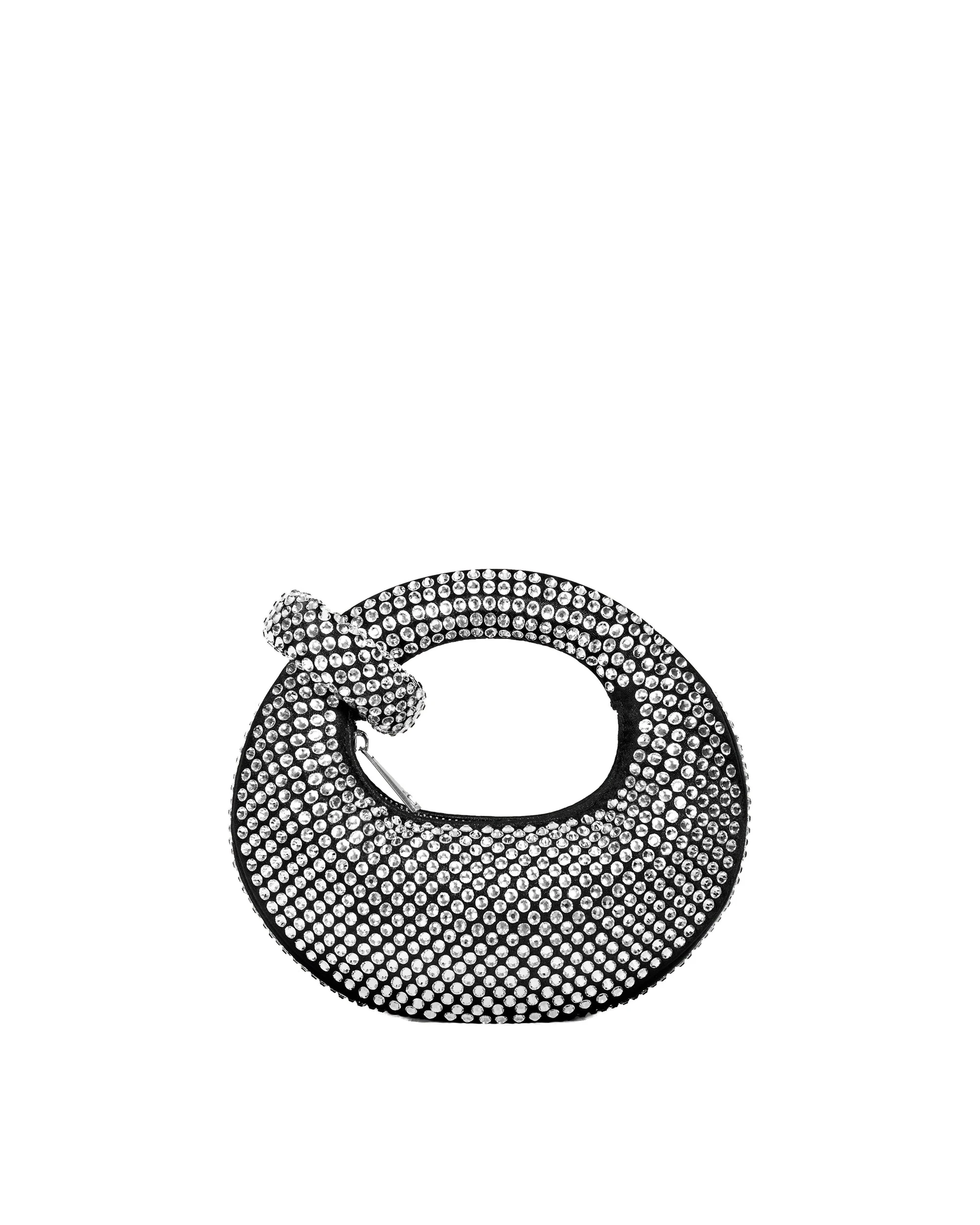 JW PEI Abacus Artificial Crystal Mini Top Handle Bag in Black | Mini Bags | Luxury Shoes JW PEI Abacus Artificial Crystal Mini Top Handle Bag in Black