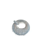 JW PEI Abacus Denim Artificial Crystal Mini Top Handle Bag in Blue