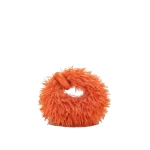 JW PEI Abacus Faux Fur Mini Top Handle Bag in Orange | Mini Bags | Luxury Shoes JW PEI Abacus Faux Fur Mini Top Handle Bag in Orange