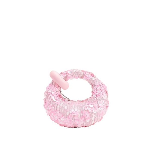 JW PEI Abacus Sequin Mini Top Handle Bag in Pink