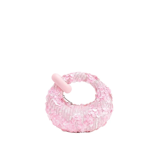 JW PEI Abacus Sequin Mini Top Handle Bag in Pink
