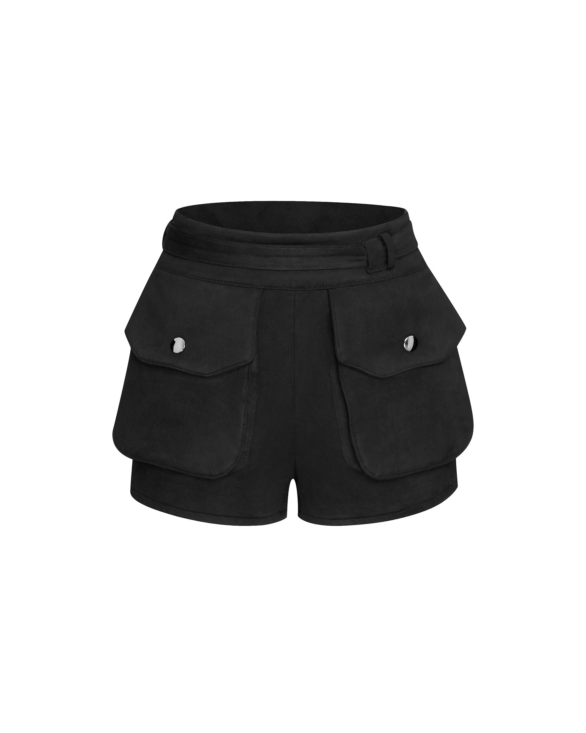 JW PEI shorts | Los Angeles Vegan Fashion Shorts | Luxury Shoes JW PEI Abigail High-Waisted Utility Shorts