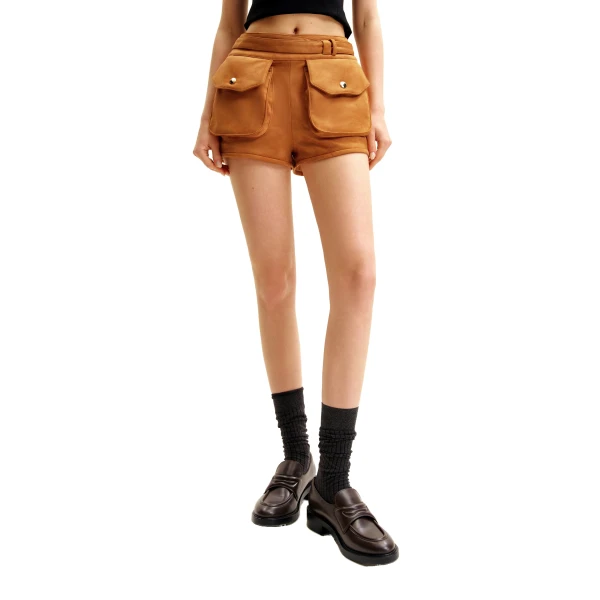 JW PEI Abigail High-Waisted Utility Shorts