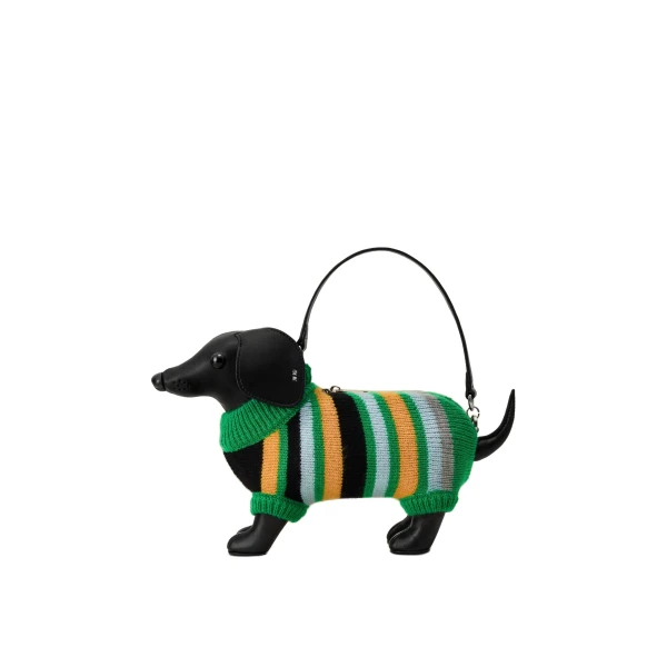 JW PEI Addison Dachshund Handbag in Black