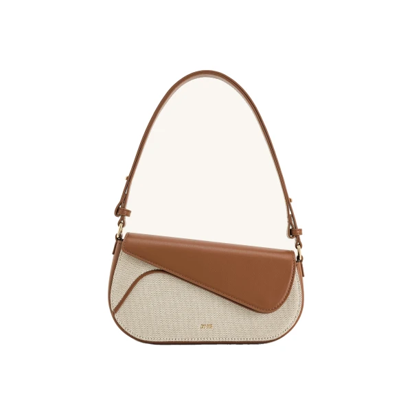 JW PEI Addisyn Shoulder Bag in Brown Canvas