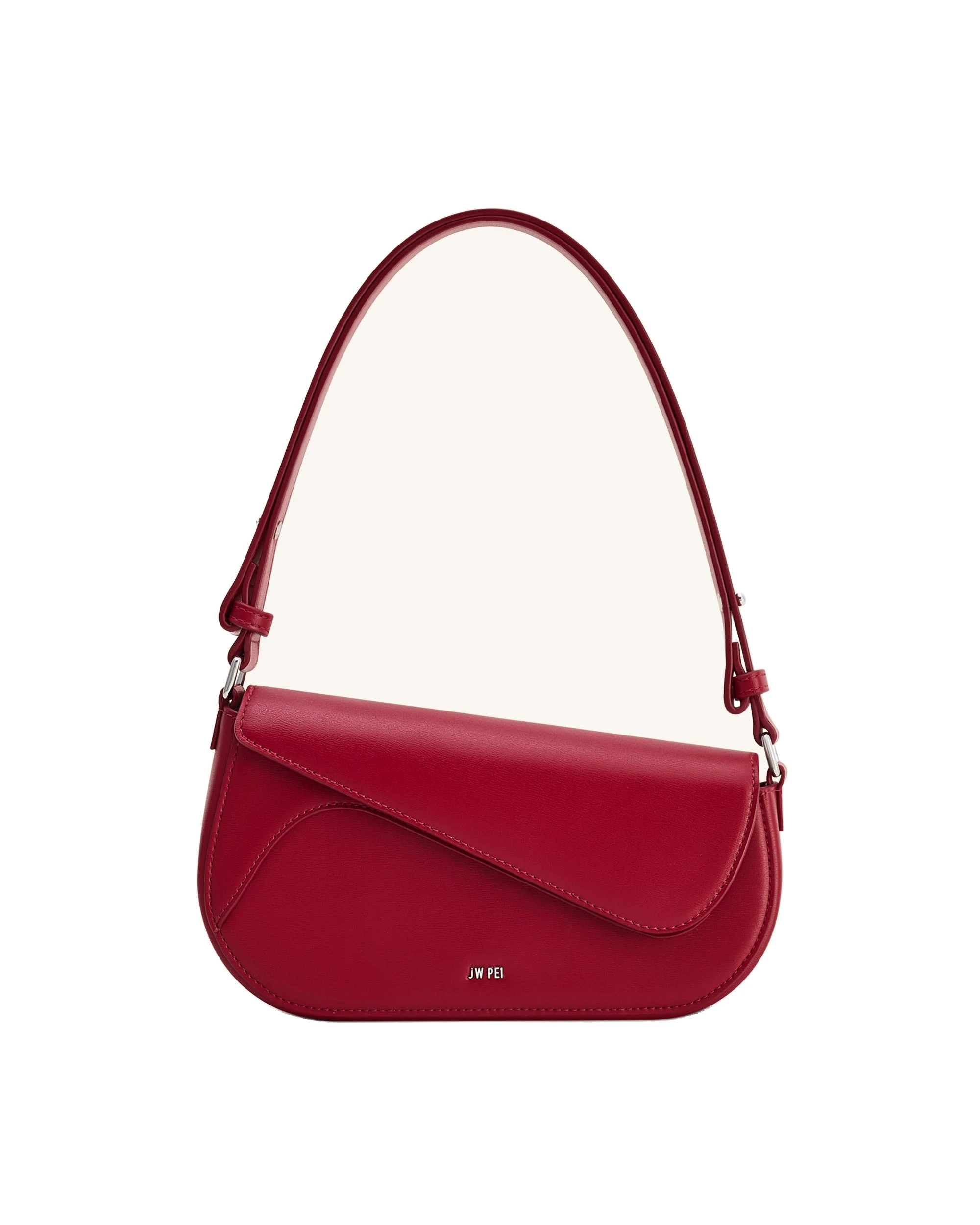 JW PEI Addisyn Shoulder Bag in Deep Claret | Shoulder & Crossbody Bags | Luxury Shoes JW PEI Addisyn Shoulder Bag in Deep Claret