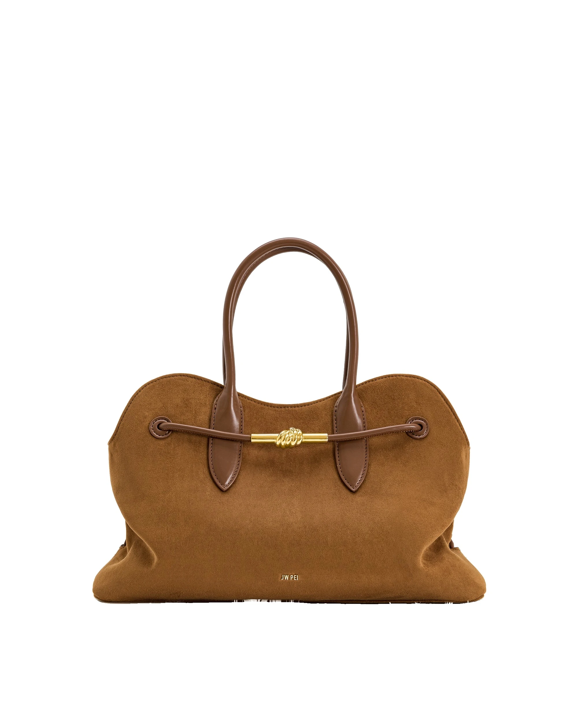 JW PEI Adele Metal Rope Knot Tote Bag in Caramel Brown | Totes & Top-Handle Bags | Luxury Shoes JW PEI Adele Metal Rope Knot Tote Bag in Caramel Brown