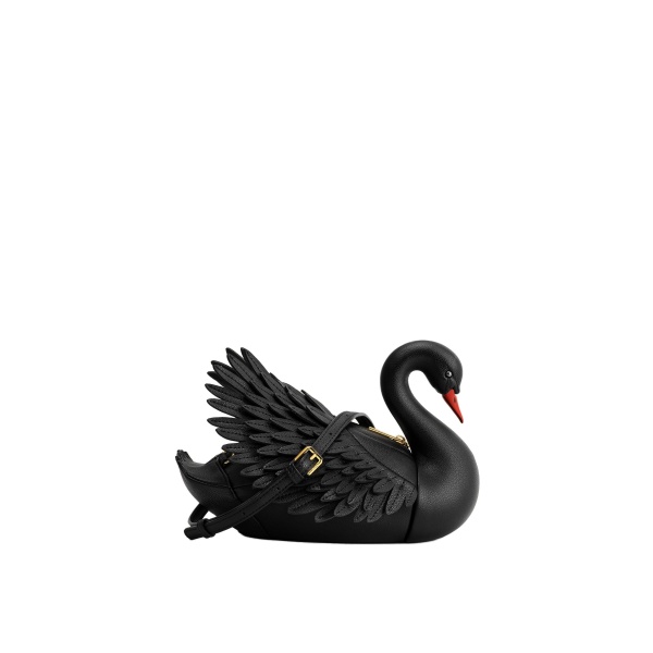 JW PEI Alani Swan Shaped Crossbody Bag in Black