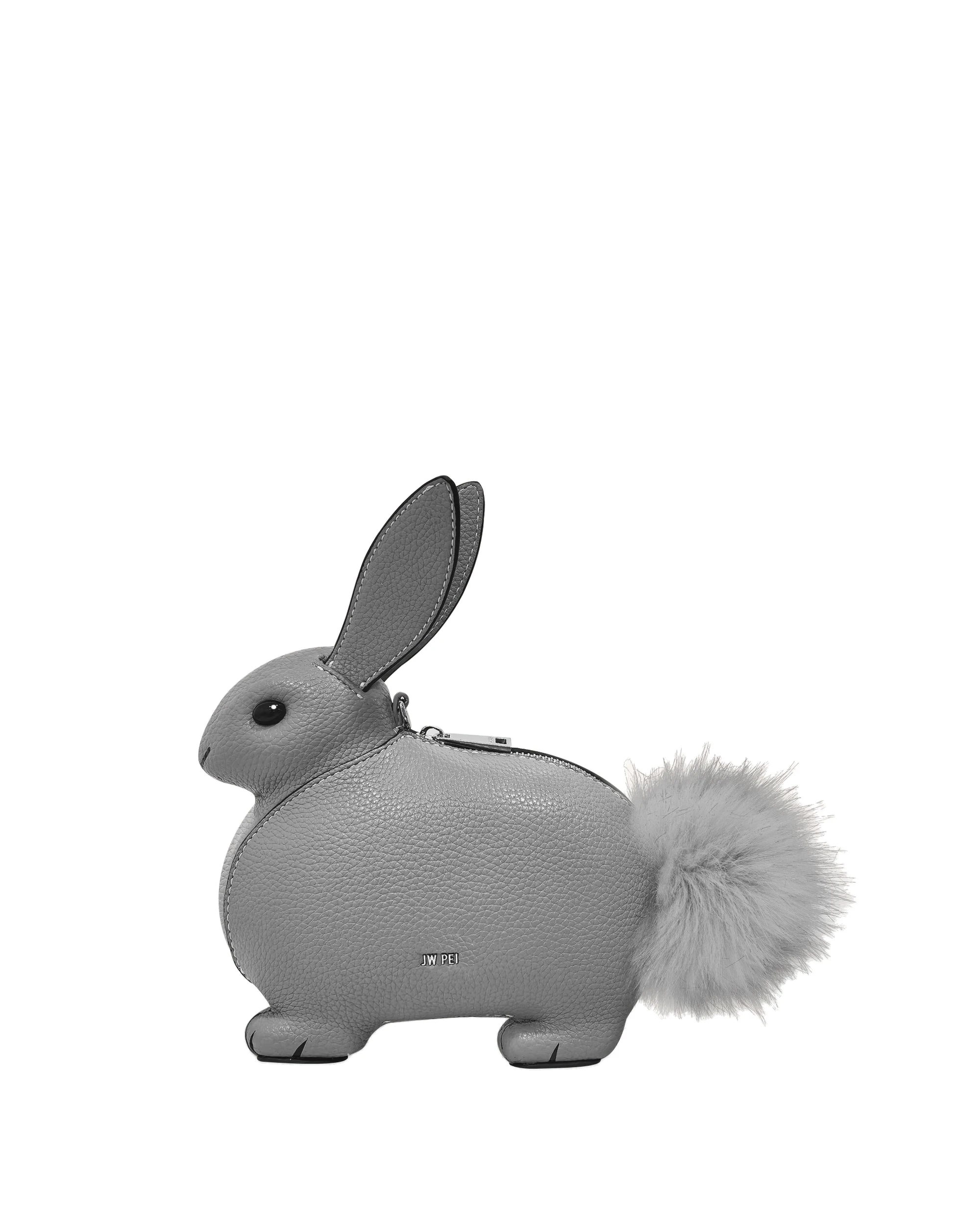 JW PEI Alena Bunny Crossbody Bag in Grey | Shoulder & Crossbody Bags | Luxury Shoes JW PEI Alena Bunny Crossbody Bag in Grey