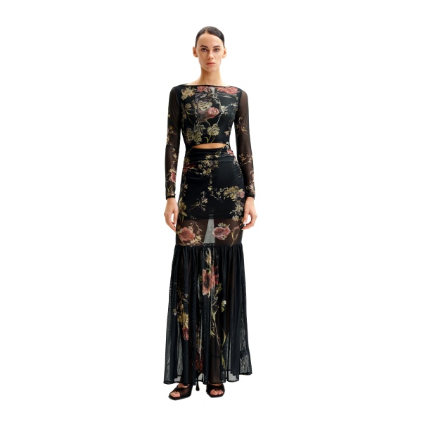 JW PEI Alicia Printed Mesh Dress