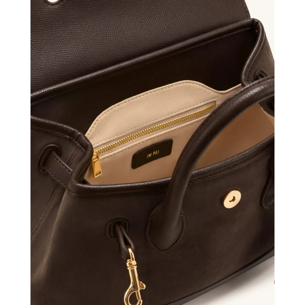 JW PEI Alina satchel interior and hardware