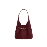 JW PEI Alina Faux Suede Hobo Bag in Deep Burgundy