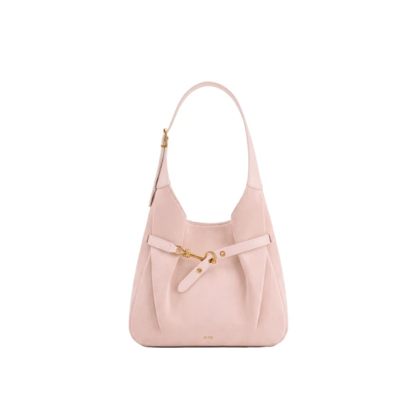 JW PEI Alina Faux Suede Hobo Bag in Light Pink