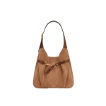 JW PEI Alina Faux Suede Hobo Bag in Mocha Brown