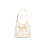 JW PEI Alina Pebbled Hobo Bag in White