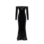 JW PEI Allison Off-Shoulder Evening Gown