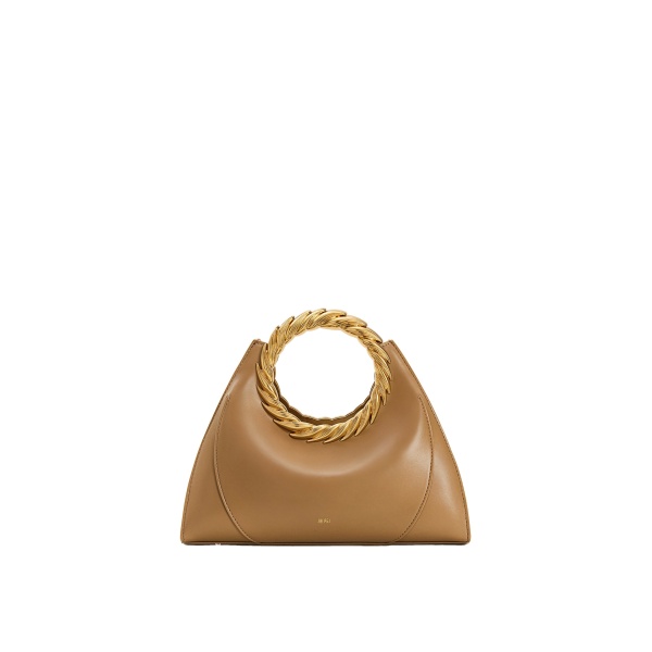 JW PEI Amiya Leaf Handle Sculpture Bag in Brown