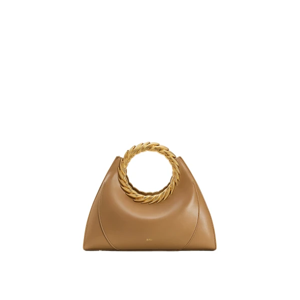 JW PEI Amiya Leaf Handle Sculpture Bag in Brown