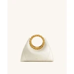 JW PEI Amiya Leaf Handle Sculpture Bag in White