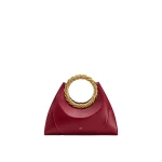 JW PEI Amiya Leaf Handle Sculpture Bag in Wine Red