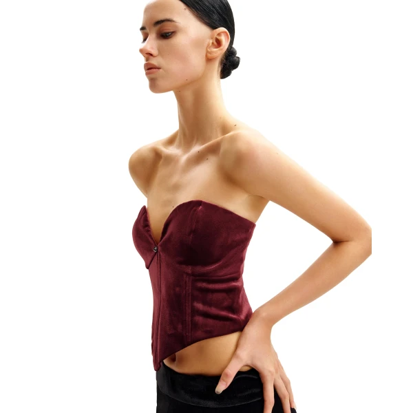 JW PEI Red corset top
