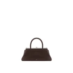 JW PEI Anouk Frame Top Handle Bag in Dark Brown