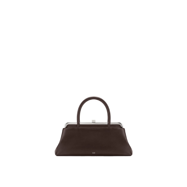 JW PEI Anouk Frame Top Handle Bag in Dark Brown