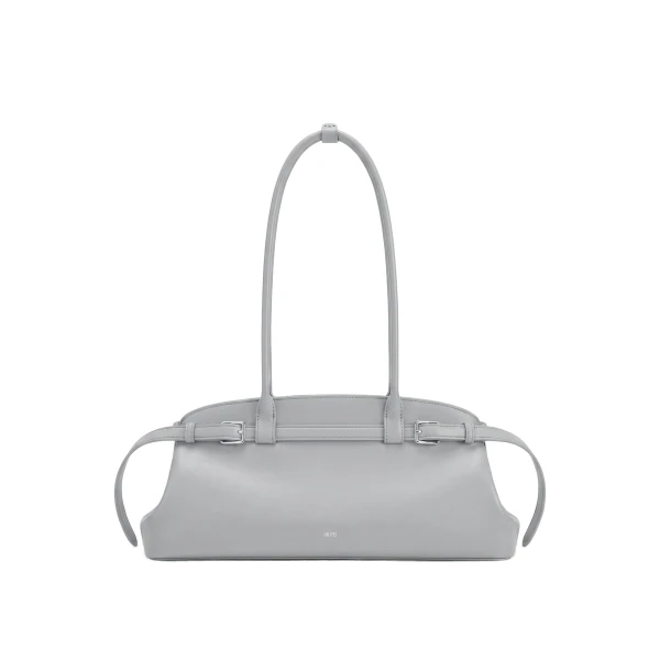 JW PEI Arden Belt Detail East-West Shoulder Bag in Light Grey