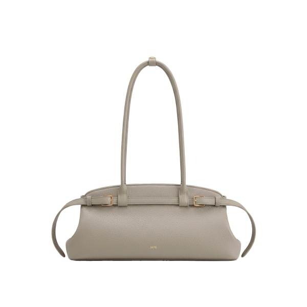 JW PEI Arden Pebbled Belt Detail East-West Shoulder Bag in Taupe