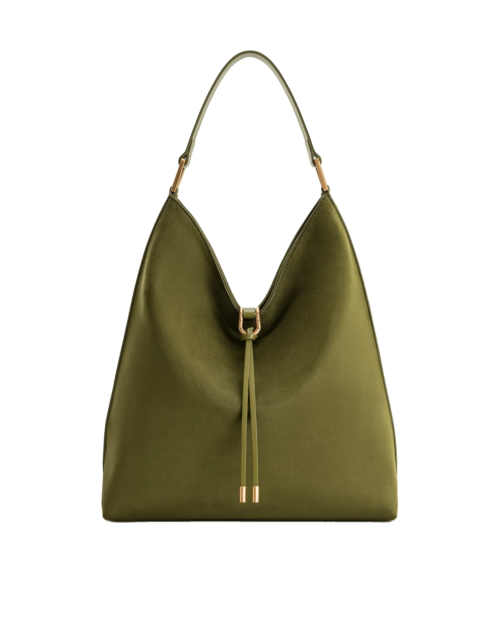 JW PEI Aria Faux Suede Shoulder Bag in Dark Olive | Shoulder & Crossbody Bags | Luxury Shoes JW PEI Aria Faux Suede Shoulder Bag in Dark Olive