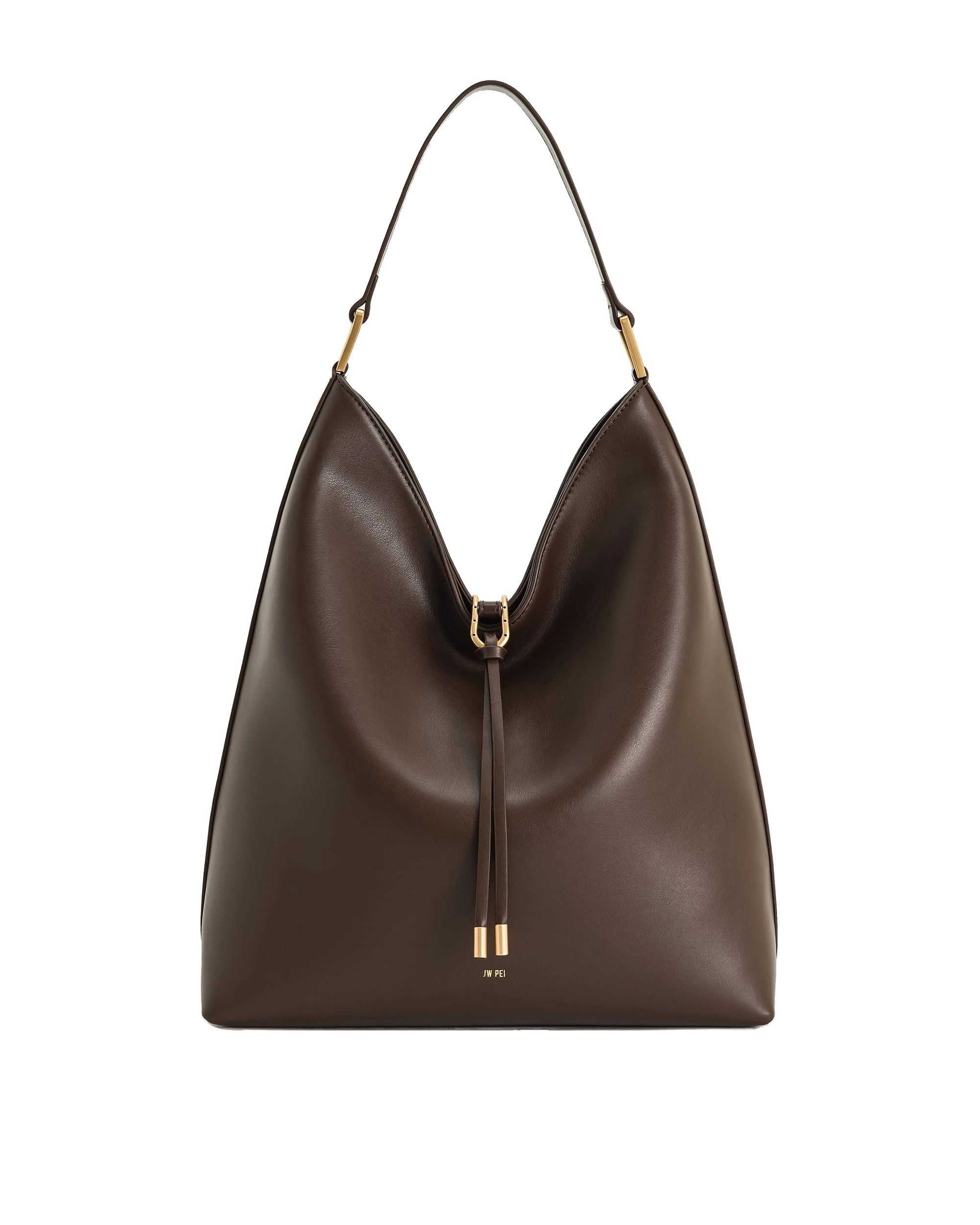 JW PEI Aria Shoulder Bag in Dark Brown | Shoulder & Crossbody Bags | Luxury Shoes JW PEI Aria Shoulder Bag in Dark Brown
