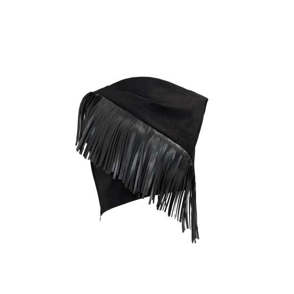 JW PEI Ariana Asymmetric Fringe Sueded Top